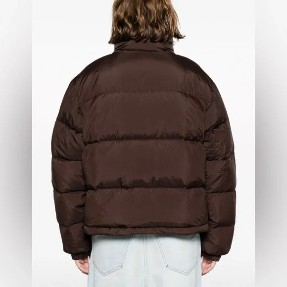 New Axel Arigato Woman’s Observer Brown PreprocessedDown Puffer Jacket Size XS